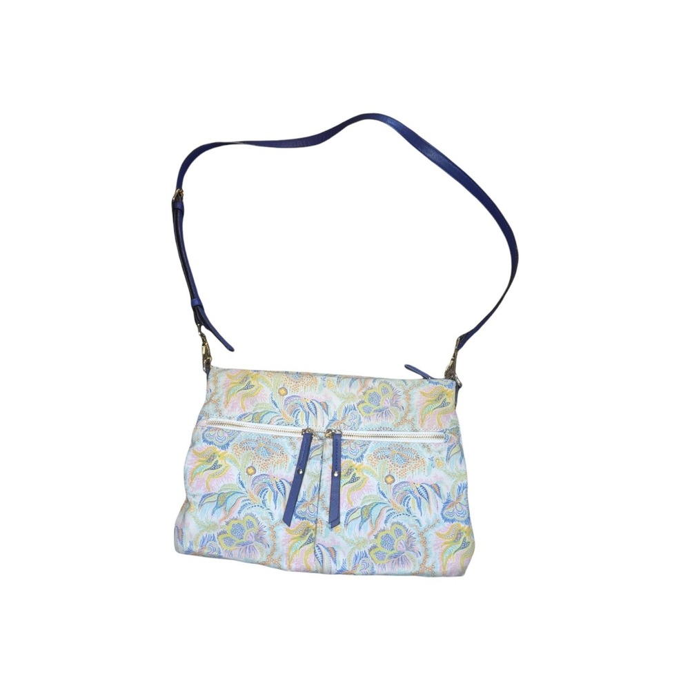 ANTONIO MELANI Floral Crossbody Bag Multicolor Liberty Fabric Canvas Purse Boho
